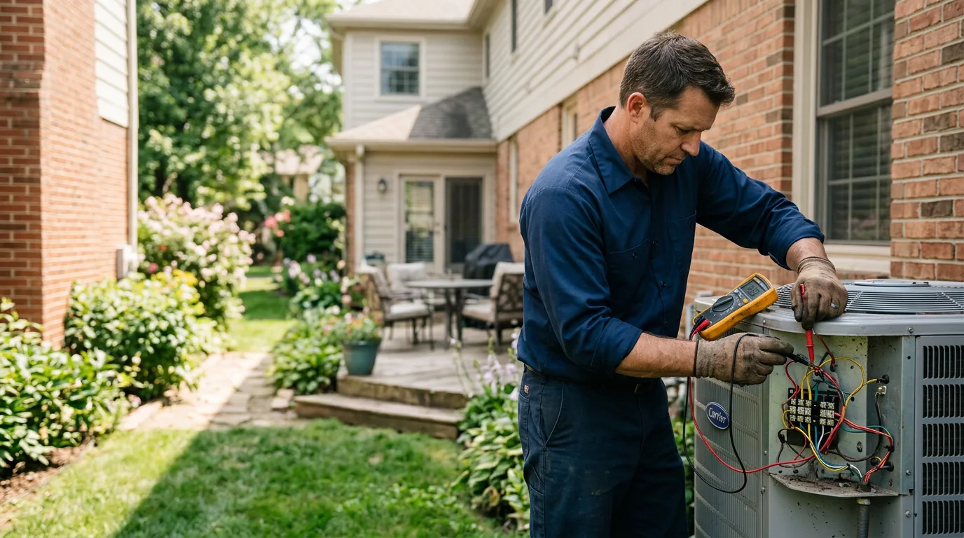 HVAC technician working near Pompton Plains, NJ